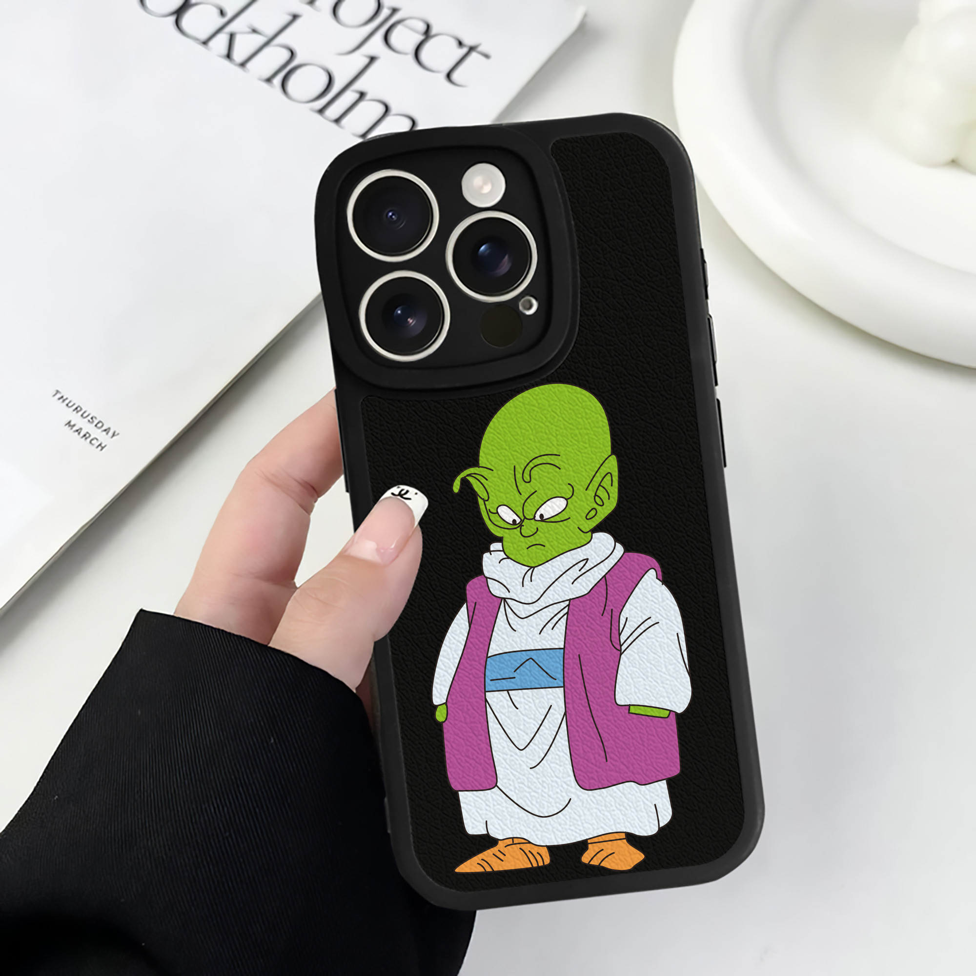 （画像用） ドラゴンボール ピッコロ DRAGON BALL Piccolo 【iPhone 16シリーズ対応】シリコンスマホケース（レザー調） 材質：シリコン
